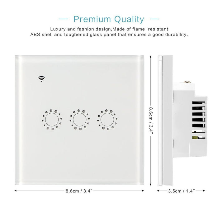 Wireless Touch Glass Panel Voice Remote Control General gadgets B68