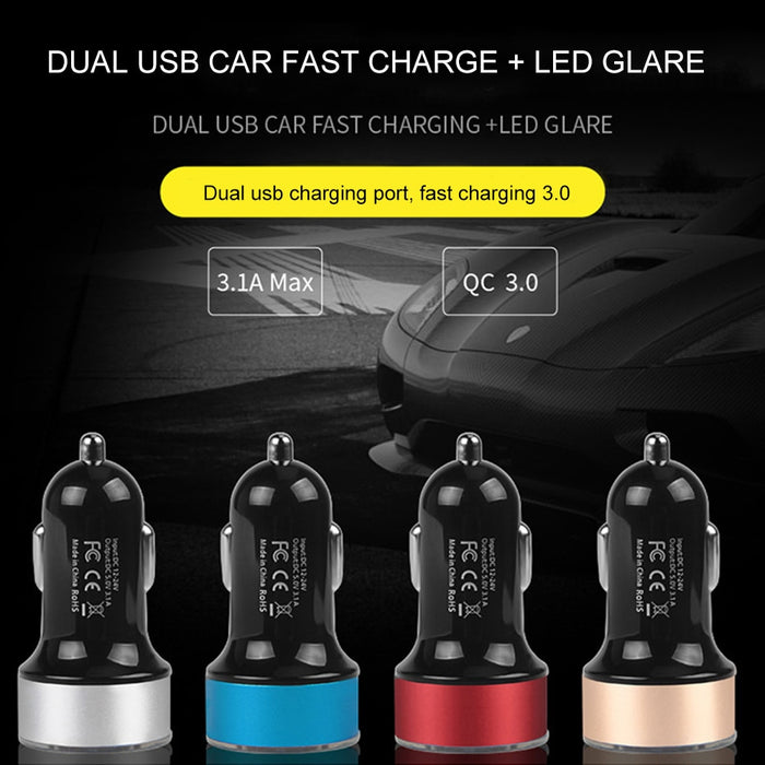 12-24V Electronic LCD Display Fast Charging Auto USB Adapter General gadgets B68