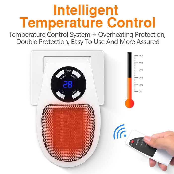 Portable Mini Radiator Remote Warmer Machine 500W General gadgets B68