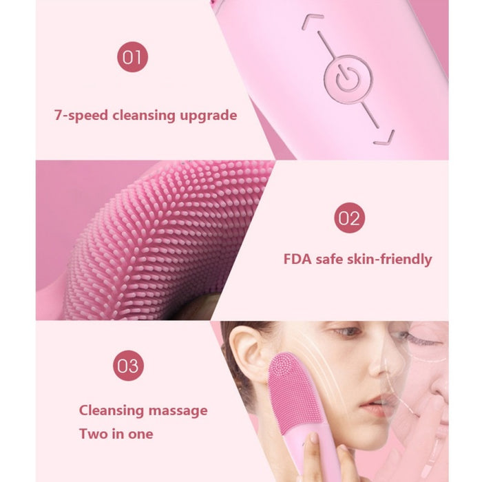 Electric Ultrasonic Waterproof Facial Cleansing Brush General gadgets B68