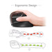 Mini Jet Black Wireless Rechargeable Silent click Vertical Mouse General gadgets B68