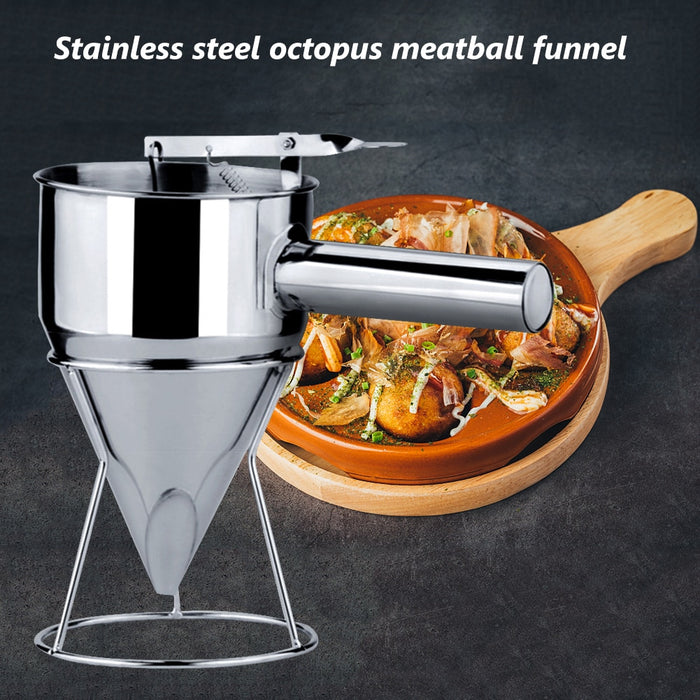 Stainless Steel Octopus Meatball Funnel Dispenser General gadgets B68